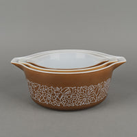 PYREX Woodland Cinderella Casseroles Set Of 3 - No Lids