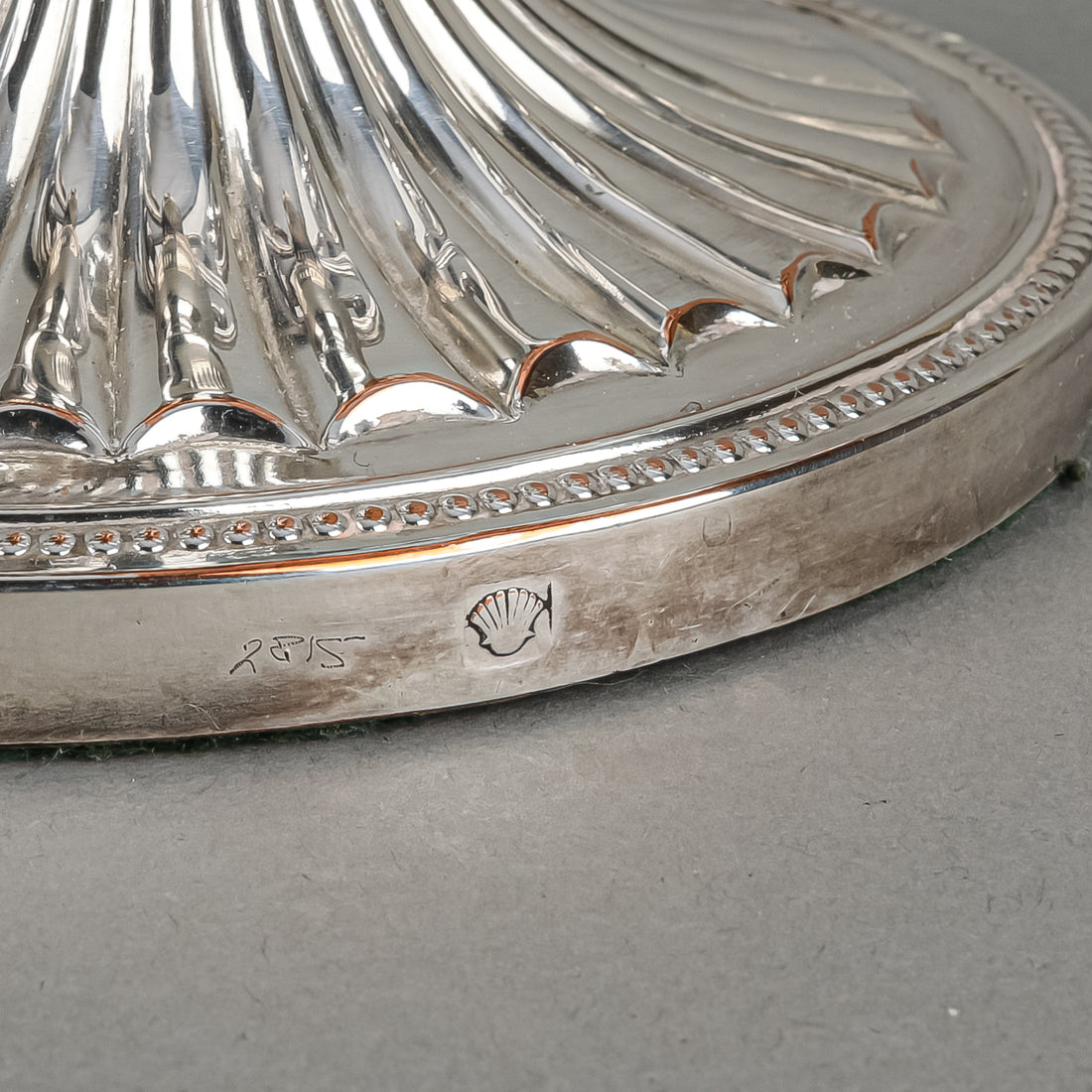 ELLIS-BARKER Silverplate Three-Light Candelabras Set Of 2 - Harp Motif