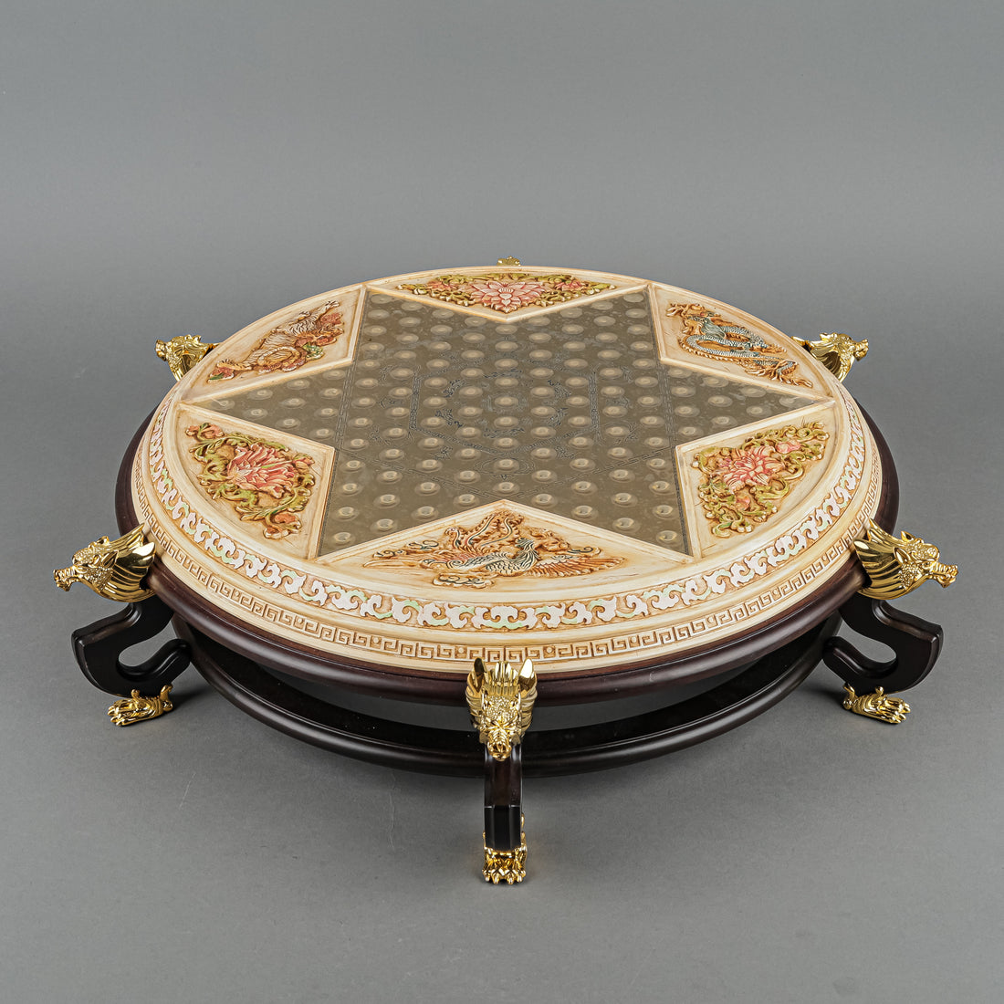 FRANKLIN MINT Chinese Checkers Set With Gemstones