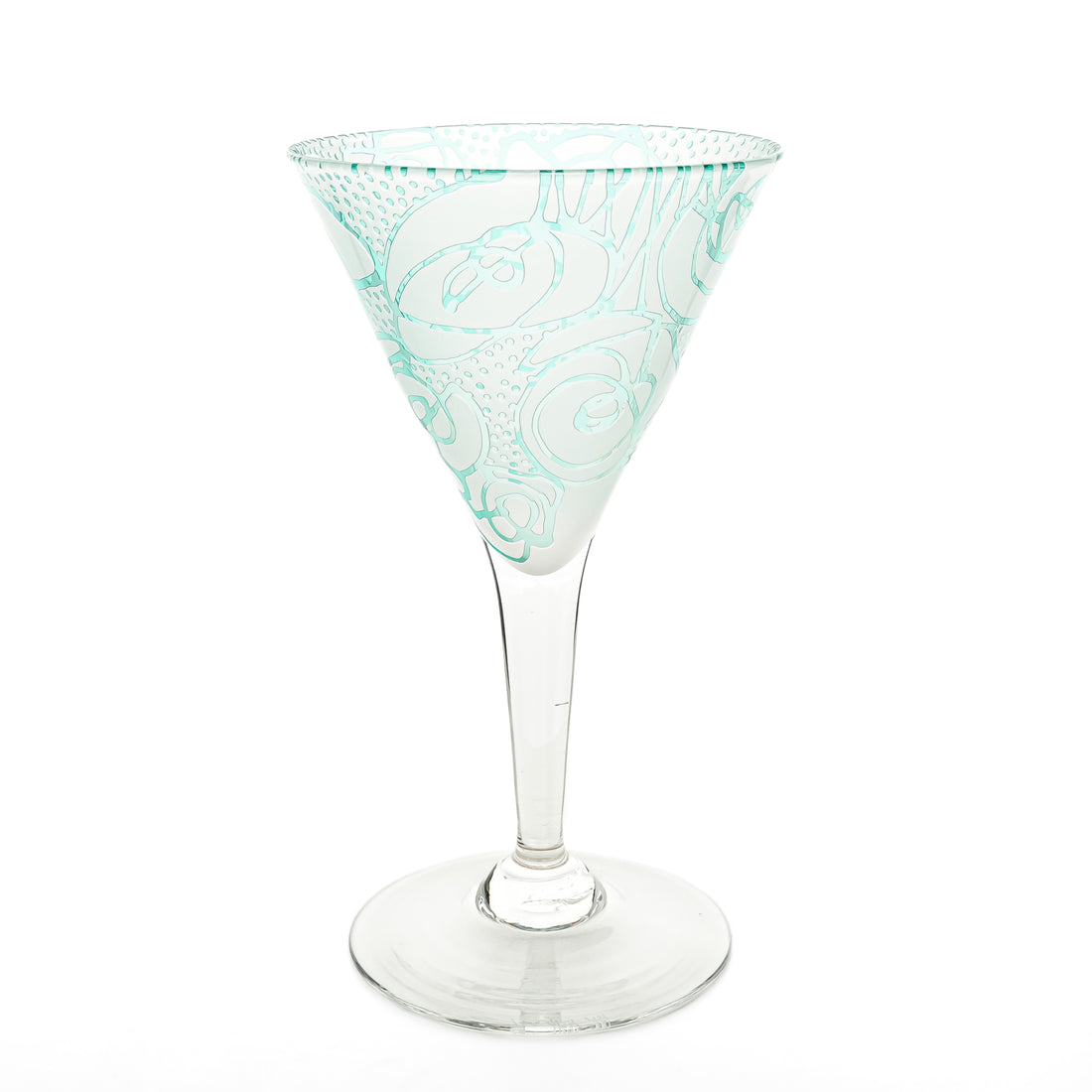 THORN GLASS Etched Glass Cocktail Glasses Set Of 2