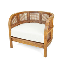 Union Home Style Nest Teak & Cane Chair
