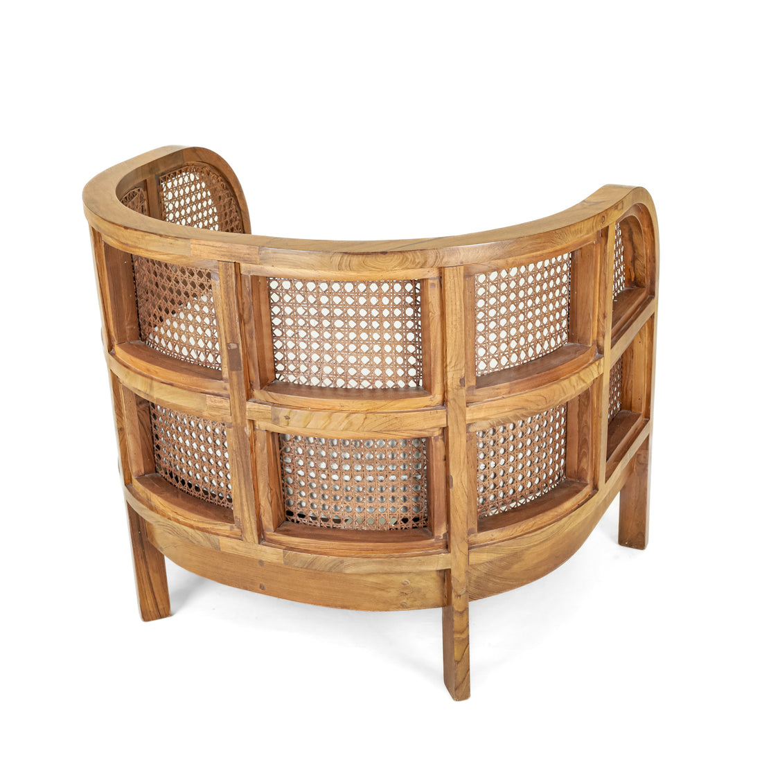Union Home Style Nest Teak & Cane Chair