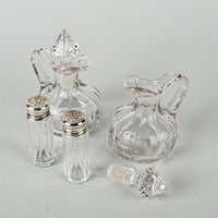 FORBES Silverplate Cruet Set WIth Carrier