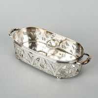 FORBES Silverplate Cruet Set WIth Carrier