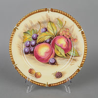 AYNSLEY D.Jones Orchard Fruit Gold Rim Dinner Plate