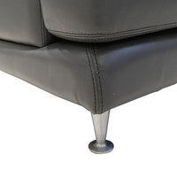 CAMPIO Grey Leather Sectional