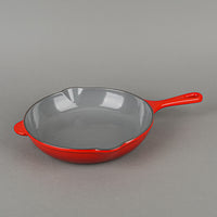 LE CREUSET Enamel Cast Iron Skillet 23cm Flame/Grey