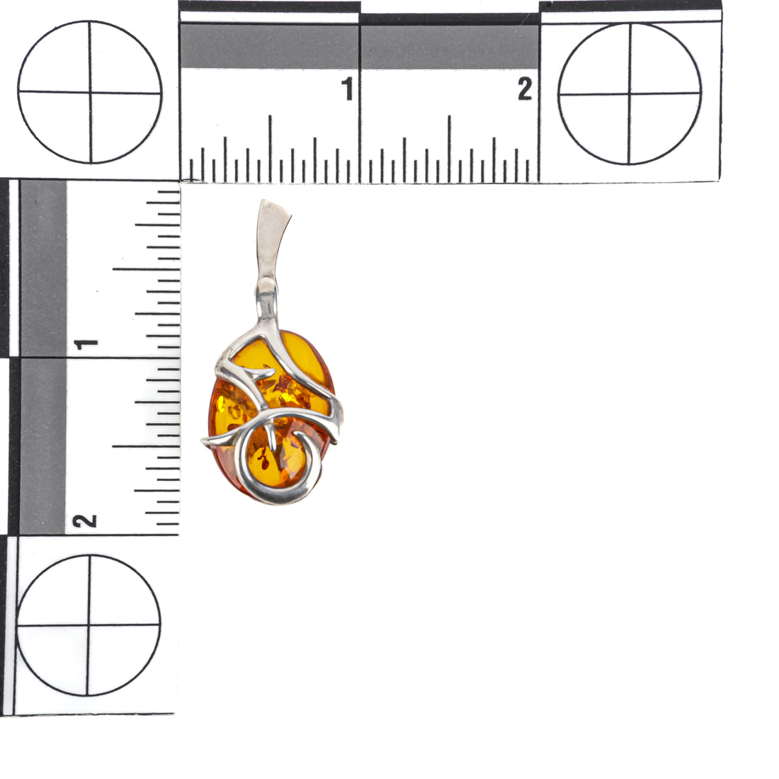 Sterling Oval Amber Caged Hinged Drop Earrings