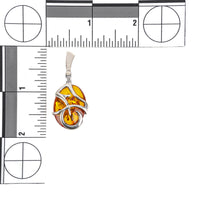 Sterling Oval Amber Caged Hinged Drop Earrings