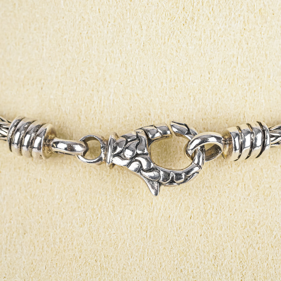 SAMUEL B Sterling Multi Gemstone Collarette Necklace