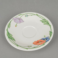 VILLEROY & BOCH  Amapola Cup & Saucers Set Of 4 - 8 Pieces