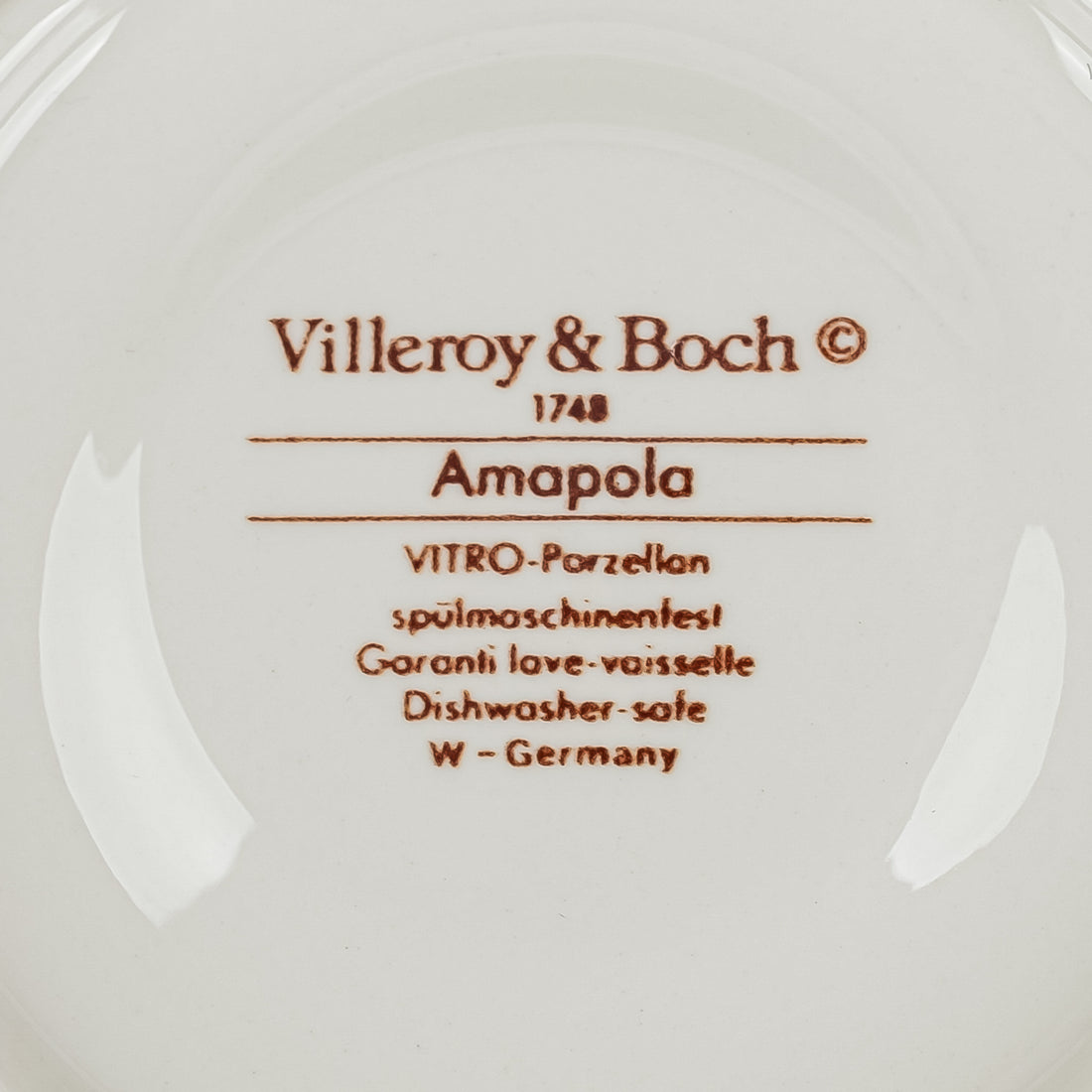 VILLEROY & BOCH Amapola Cup & Saucers Set Of 4 - 8 Pieces