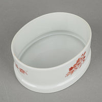 VISTA ALEGRE Canton Red Oval Covered Box