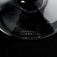 CHRISTIAN LACROIX Crystal Cut To Clear Candlestick Violet Cased