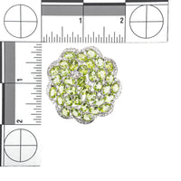 Sterling Peridot Cubic Zirconia Pin Pendant