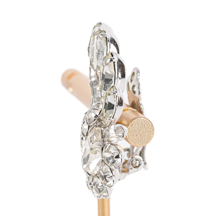 SHERMAN Clips -Clear Rhinestone Ear Climber