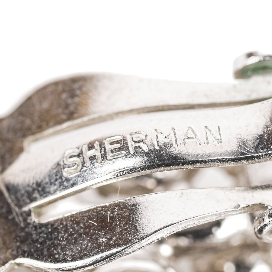 SHERMAN Clips -Clear Rhinestone Ear Climber