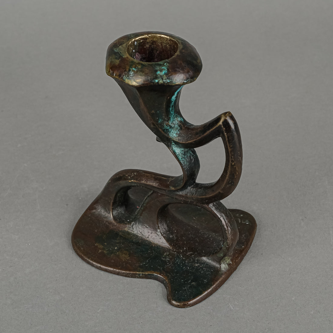 Art Nouveau Bronze Candlesticks - 2