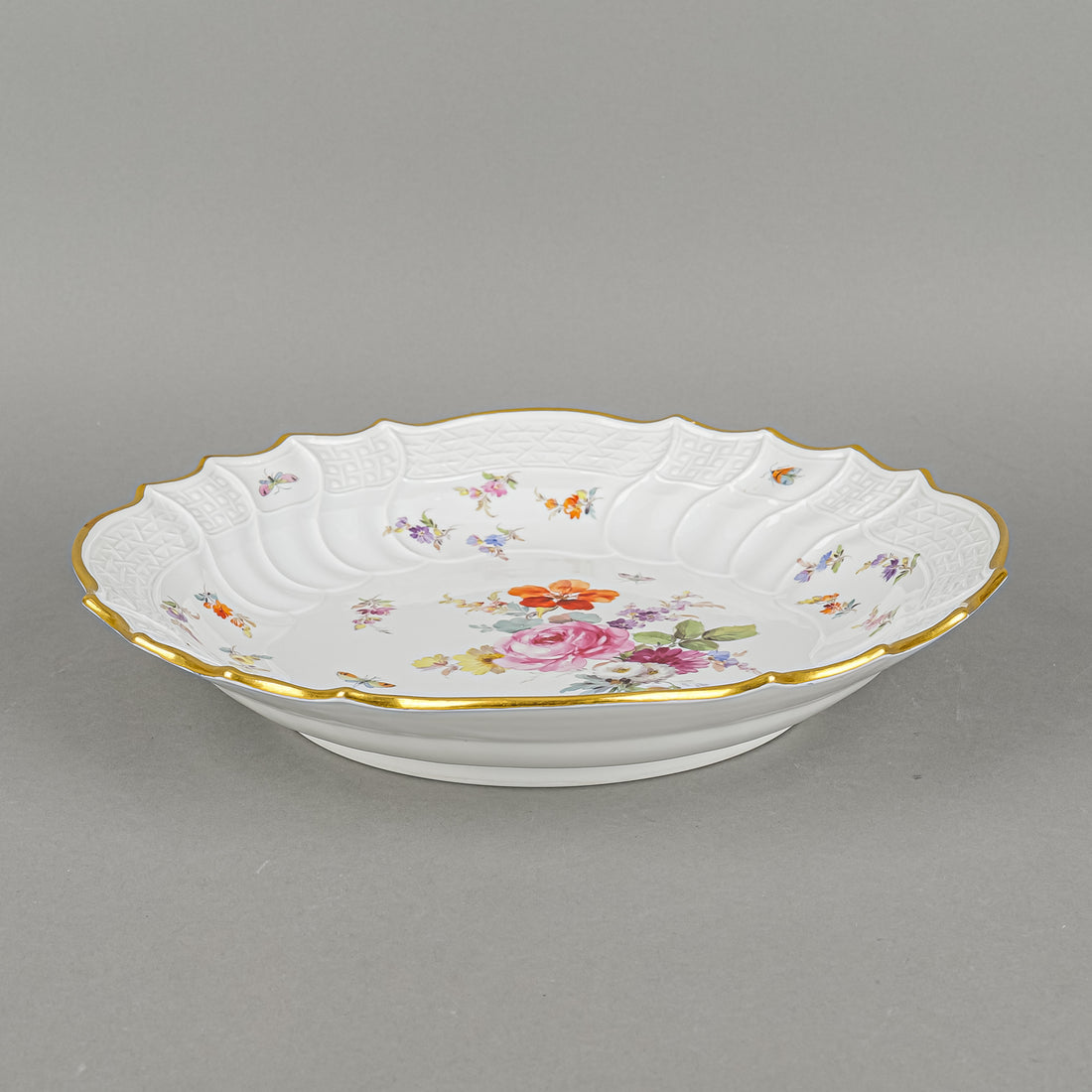 MEISSEN Floral & Insects Bowl