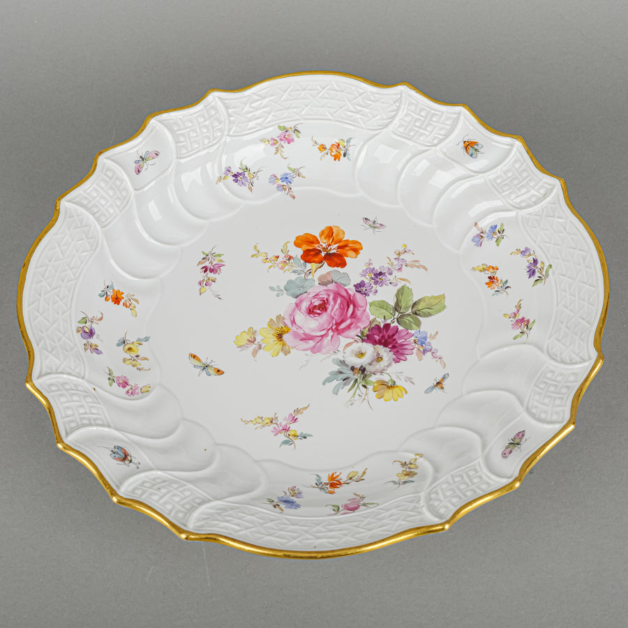 MEISSEN Floral & Insects Bowl