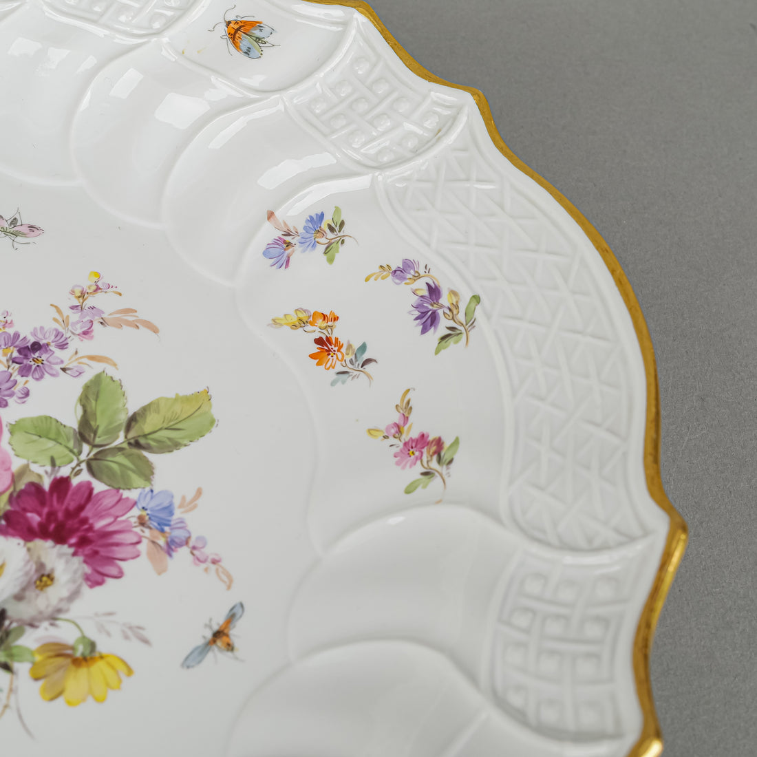 MEISSEN Floral & Insects Bowl