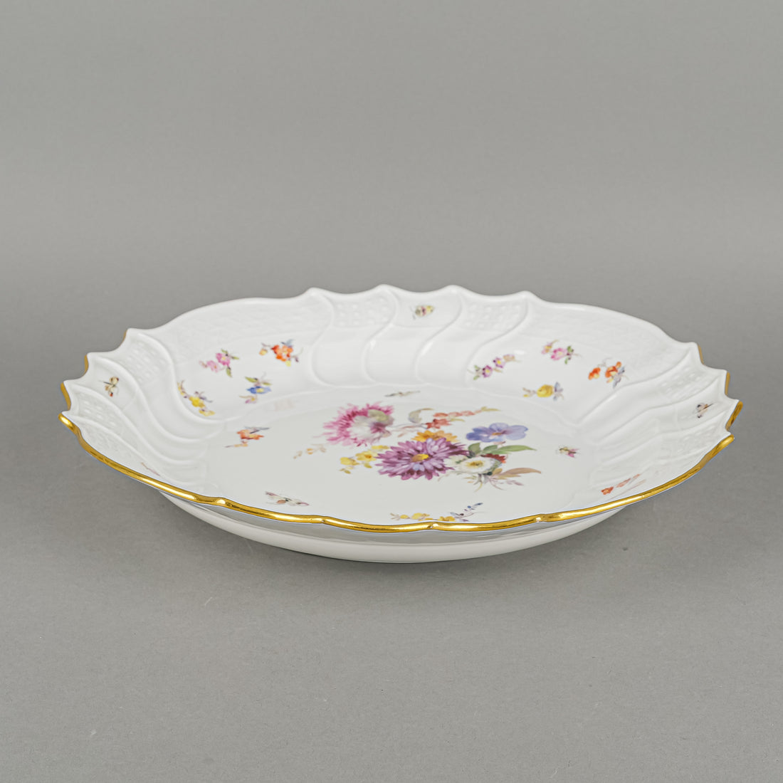 MEISSEN Floral & Insects Bowl