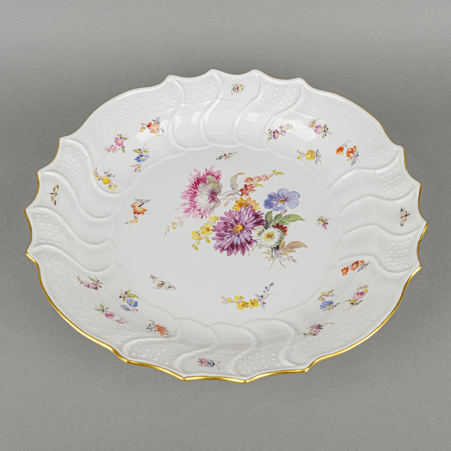 MEISSEN Floral & Insects Bowl