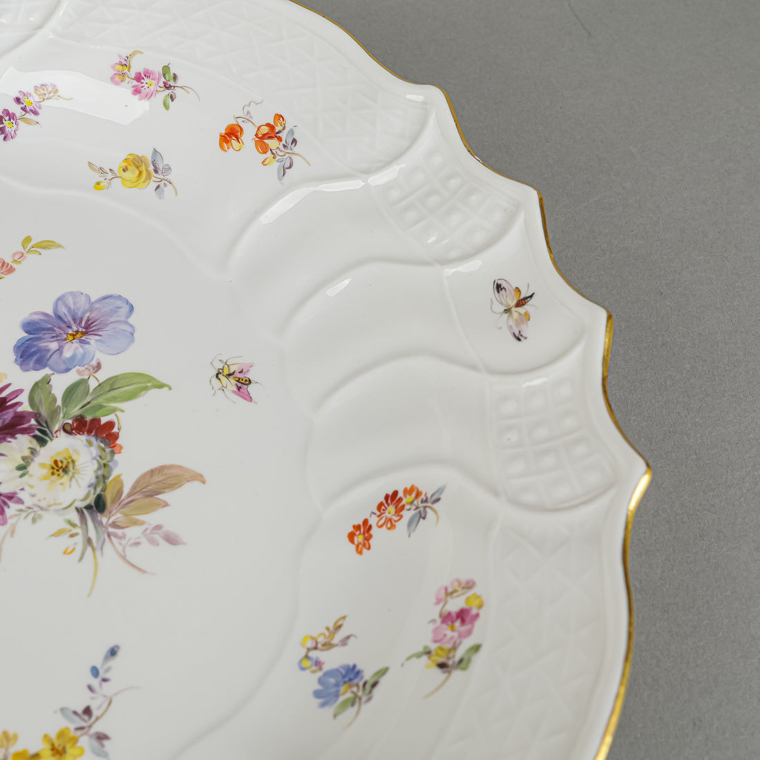 MEISSEN Floral & Insects Bowl
