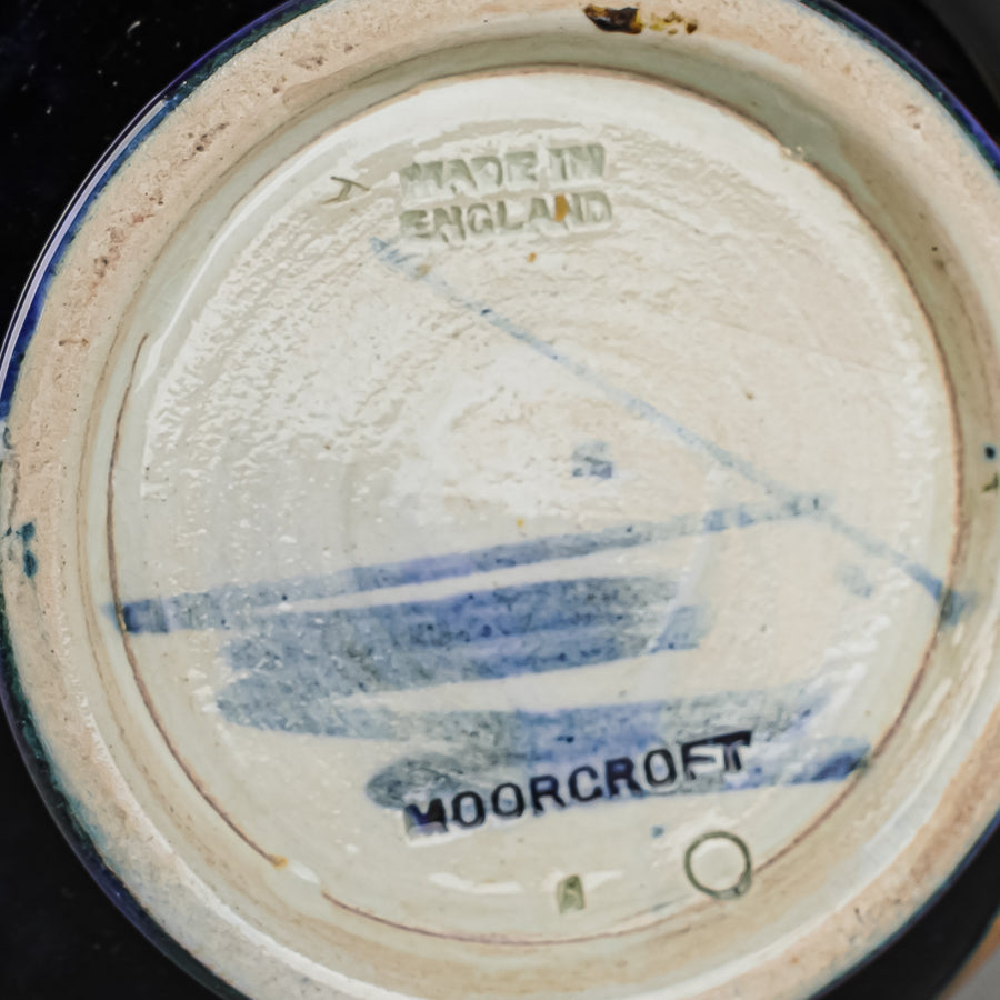 MOORCROFT Pomegranate Blue Ground Vase