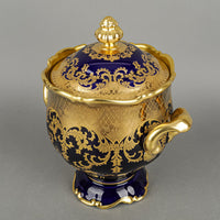 ROSENTHAL Pompadour Gold Cobalt Lidded Urn