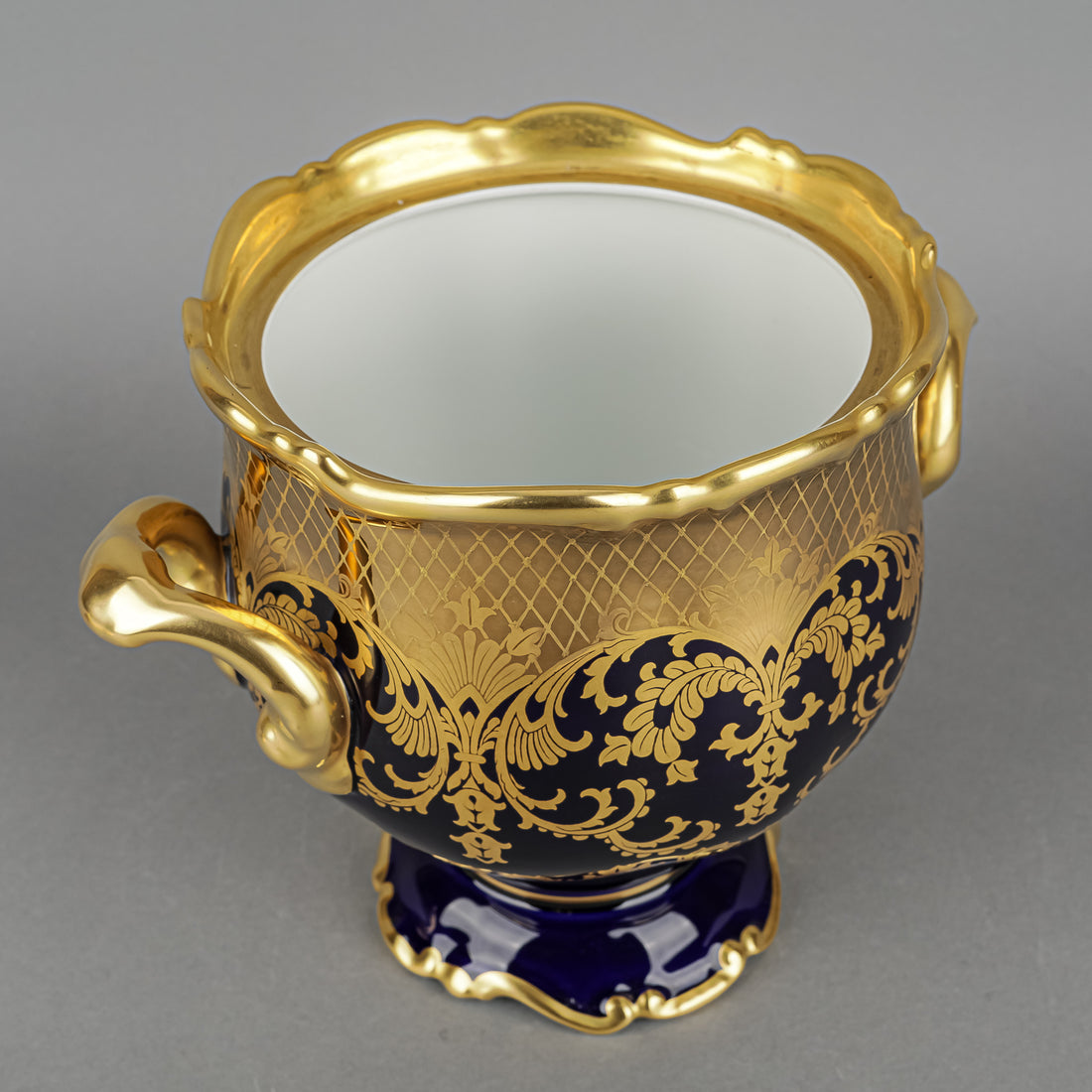 ROSENTHAL Pompadour Gold Cobalt Lidded Urn