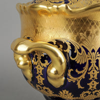 ROSENTHAL Pompadour Gold Cobalt Lidded Urn