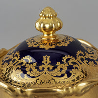 ROSENTHAL Pompadour Gold Cobalt Lidded Urn