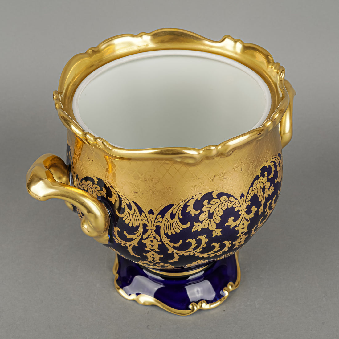 ROSENTHAL Pompadour Gold Cobalt Lidded Urn