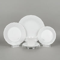 HUTSCHENREUTHER Baroness Duchess White 8 Place Settings Plus Extras