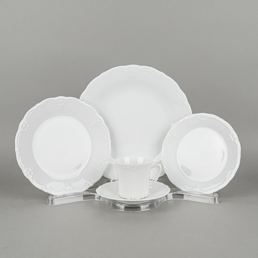 HUTSCHENREUTHER Baroness Duchess White 8 Place Settings Plus Extras
