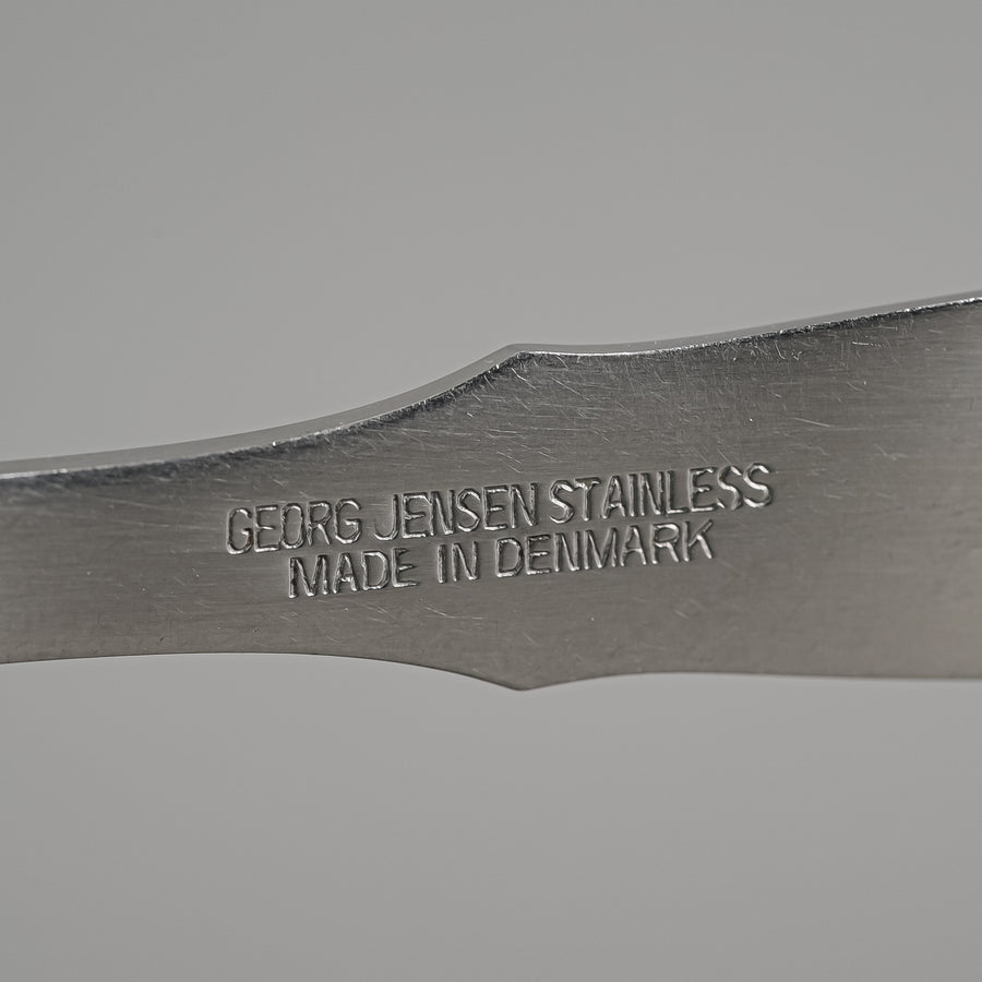 GEORG JENSEN Mitra Stainless Steel Mustard And Salt Spoons 2 Pieces