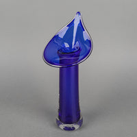 CLARK GUETTEL Art Glass Cobalt Jack In the Pulpit Vase