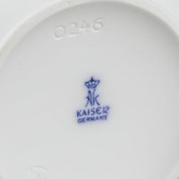KAISER M.Frey White Bisque Floral Op Art Vase