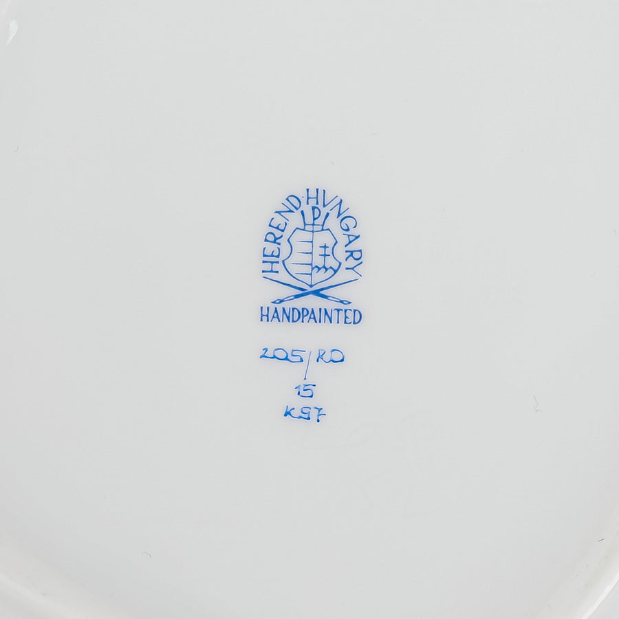 HEREND Rothschild Bird Leaf Dish