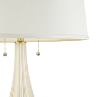 Murano Style Blown Aventurine Glass Lamps With Shades Set Of 2