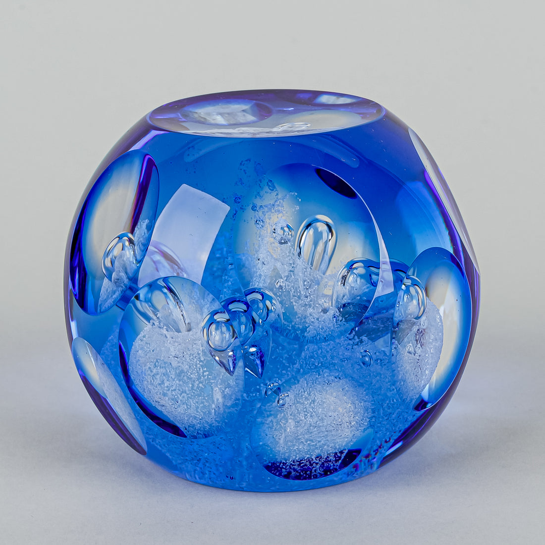 CAITHNESS Moonflower Celebration Art Glass Paperweight