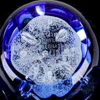 CAITHNESS Moonflower Celebration Art Glass Paperweight