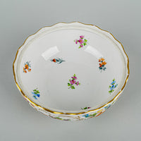 CARL THIEME DRESDEN Hand Painted Pierced Lidded Bowl