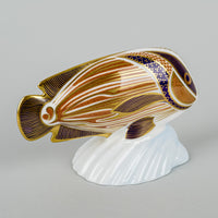 ROYAL CROWN DERBY Paperweight Tropical Fish Sweetlips
