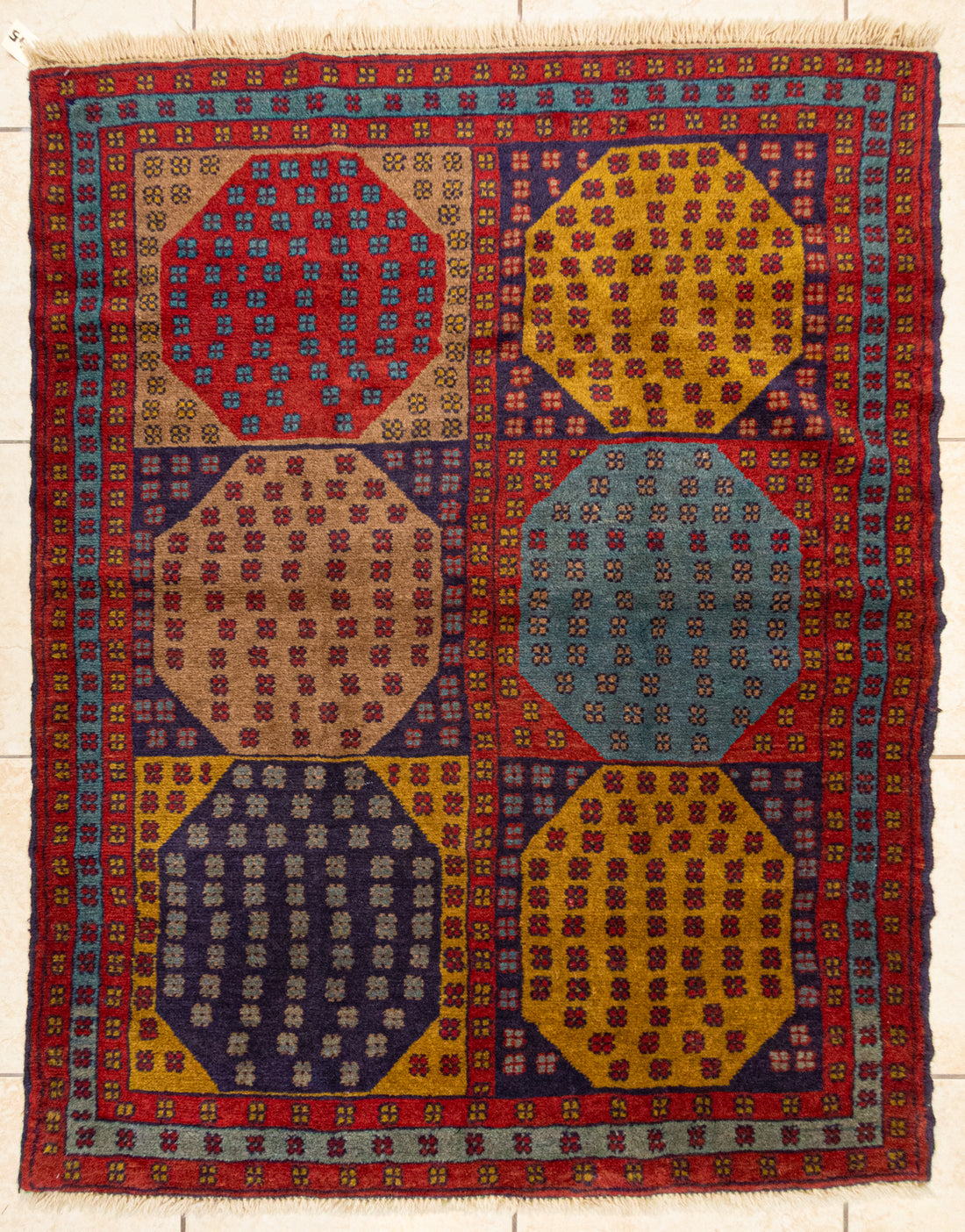 Hand Knotted Wool Ghoochan Persian Rug        85"x49"