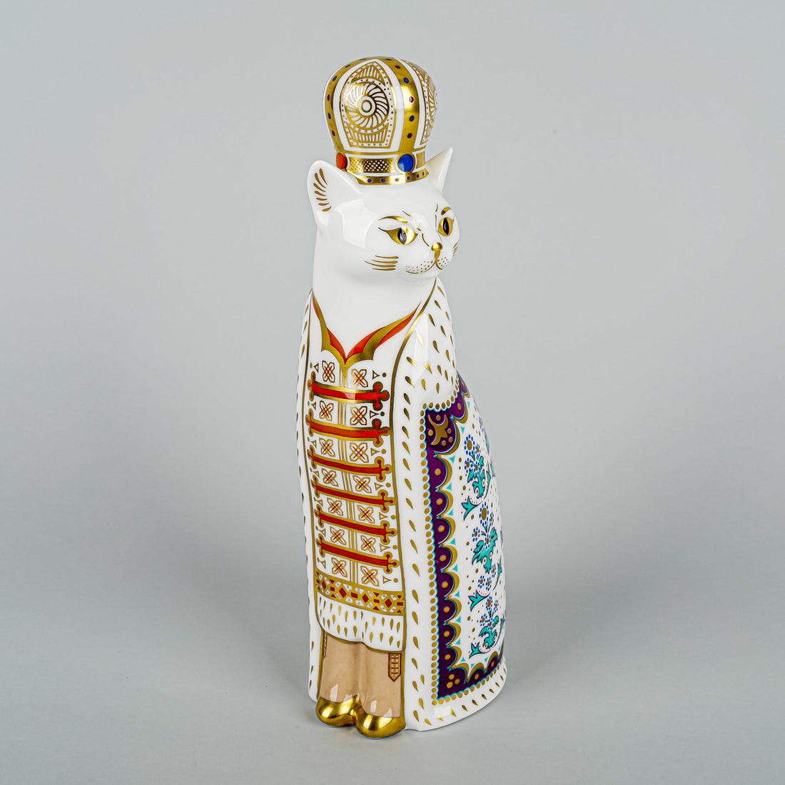 ROYAL CROWN DERBY Paperweight Royal Cats Russian