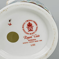 ROYAL CROWN DERBY Paperweight Royal Cats Russian