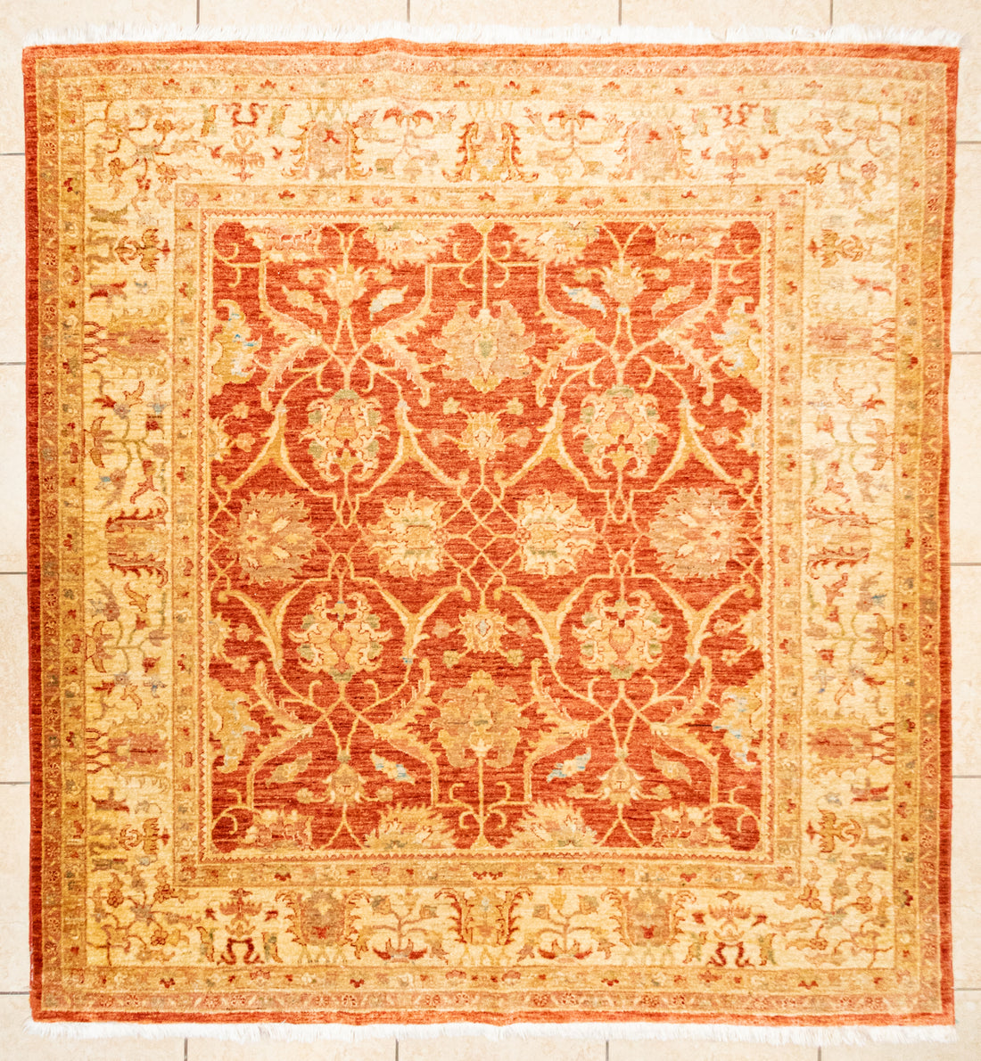 Hand Knotted Wool Sultanabad Style Rug