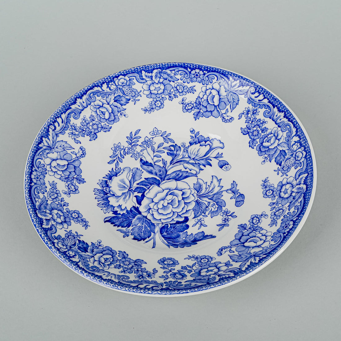SPODE Blue Room British Flowers Jumbo Cup & Saucer